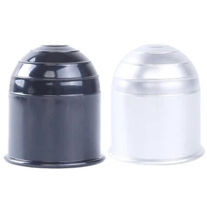 2x 50mm Auto Tow Ball Bar Cover Cap Towing Car Caravan Trailer Towball Hitch X2 - Picture 1 of 14