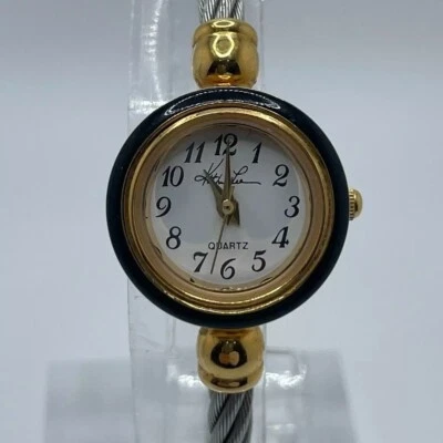 Reloj Kathie Lee Mujer 21mm Caja Dos Tonos Brazalete Banda Cuarzo Tres Manecillas Foto 1 de 4