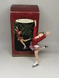 Hallmark Keepsake "Elegance On Ice" Ice Skating Figure Christmas Ornament 1997 - Picture 1 of 9
