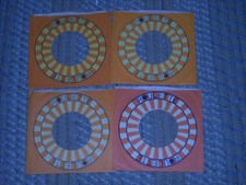  45 COMPANY SLEEVES.  LOT OF FOUR  ROULETTE.