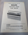 Philips Portable Radio Type 13RL269 CES Service Manual  July 1968 Vintage Retro