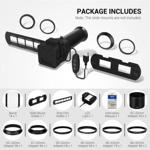35mm Negative Film Digitizing Adapter & LED Light Set for Film Copying Scanner - Picture 1 of 12