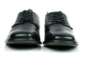 Alfani Rye Oxford scarpe eleganti stringate pelle nera taglia 9,5 M - Foto 1 di 11