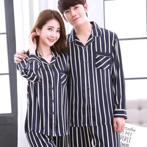 Mens Womens Satin Silk Pajamas Sets Pyjamas Sleepwear Loungewear Nightgown Soft - Bild 1 von 14