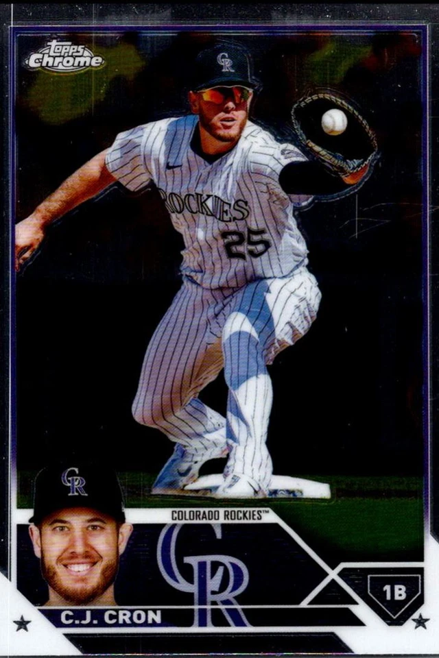 2023 Topps Chrome C.J. Cron Colorado Rockies #160 - Image 1 of 2