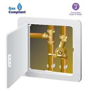 Access Panel Inspection Hatch Gas Safe Soil Pipes Flue Sizes in Drop Down Menu - Picture 1 of 7