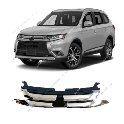 Хромированная решетка переднего бампера в сборе для Mitsubishi Outlander & PHEV 2016 17 2018 - Изображение 1 из 4