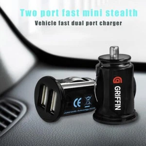 Car Charger Mini Dual USB 12v Lighter Socket Adapter twin usb charging 2022 - Zdjęcie 1 z 14