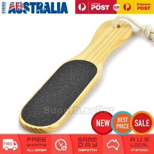 Foot File Pedicure Wood Double Sided Rasp Dead Skin Callus Remover Sanding Tool - Picture 1 of 5