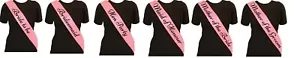 FASCE DA FESTA GALLINA ROSA E NERA NOTTE **ACQUISTA 3 OTTIENI 1 GRATIS** SPOSA MAMMA ECC - Foto 1 di 7