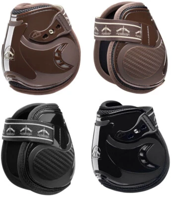 Veredus Short Pro Jump Vento elastische Hind Action Fetlock Stiefel schwarz/braun M/L