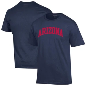 Men's Champion Navy Arizona Wildcats Basic Arch T-Shirt - Picture 1 of 3