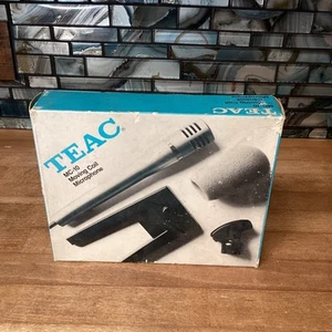 Vintage TEAC MC-10 Moving Coil Wired Plug-In Audio Microphone - Sound Recording - Picture 1 of 18