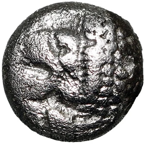 UNTER DEN ÄLTESTEN griechischen Silbermünzen mit Zertifikat Miletos Diobol LÖWE & STERN zertifiziert - Bild 1 von 5