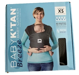 Baby K'Tan Breeze Baby Carrier XS Charcoal Gray Color. EUC!! - Picture 1 of 2