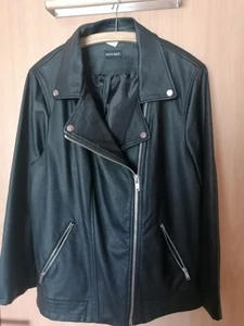 Lederjacke Kunstleder Damen Biker Laura Kent 48 XL schwarz Neuwertig - Bild 1 von 4