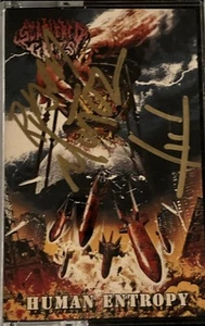 Scattered Guts – Human Entropy Cassette 2024 Self-Released [RED] [SIGNED] - Picture 1 of 3