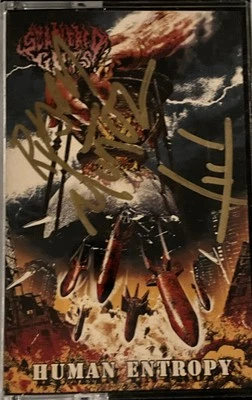 Scattered Guts – Human Entropy Cassette 2024 Self-Released [RED] [SIGNED] - Image 1 of 3