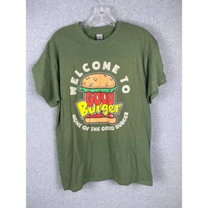 Gilden Welcome to Good Burger T Shirt Men's Size M Green Movie Graphic Tee NWOT - Picture 1 of 6