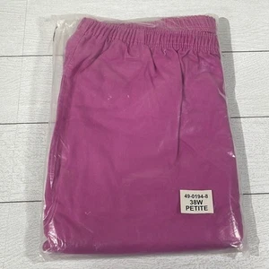WOMAN WITHIN Pink Pull On Capri Pants 38W Petite New In Packaging - Picture 1 of 11