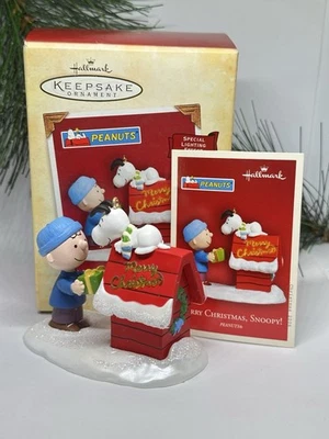 Hallmark Christmas Ornament MERRY CHRISTMAS SNOOPY 2004 Boxed - Image 1 of 4