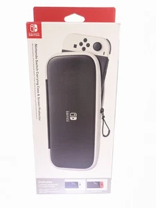 Nintendo Switch Carrying Case & Screen Protector - BLACK & WHITE - Picture 1 of 2