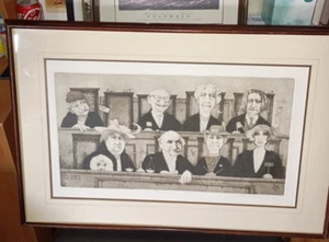 🎨 Limited Edition Original Etching by Charles Bragg - "The Steinem Court" 🎨 - Picture 1 of 21