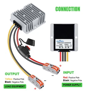 Waterproof 36V / 48V to 12V 20A 240W Step Down DC/DC Power Converter Regulator - Picture 1 of 9