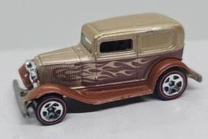 Hot Wheels Redline 34 Ford Delivery Metallic Brown W/ Gold Flame Malaysia 1988 - Picture 1 of 8