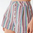 BDG Urban Outfitters Lisbon Striped Button-Down Short Retro Y2k Look Size 0