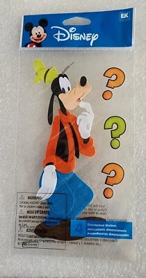 DISNEY CHARACTER GOOFY  5- piece Scrapbooking Stickers Set ~FREE SHIPPING! - Image 1 of 3