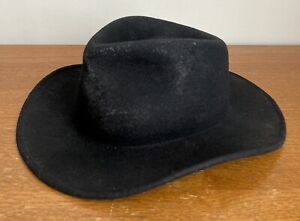 Fedora Cowboy Hat Felt by Bad Hatter Dude Black 23.25" Large Soft & Supple