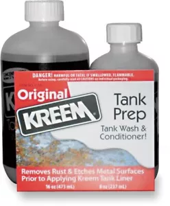 KREEM 1110 - 2 Part Combo Kit Gas Tank Prep Motorcycle ATV Rust Cleaning Prep - Picture 1 of 1