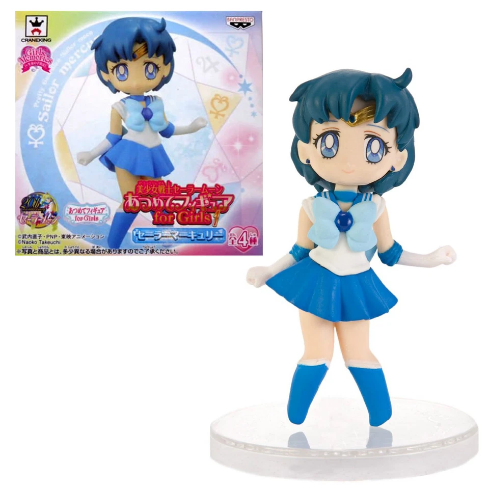 Sailor Moon Atsumete Collectible Figures for Girls 1 Sailor Mercury Banpresto - Immagine 1 di 1