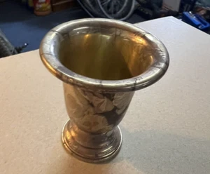 Taza vintage de 3 pulgadas de plata esterlina con peso Kidush - Imagen 1 de 2