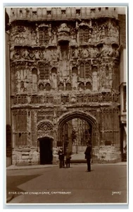 Postcard Christ Church Gate Canterbury Kent - Picture 1 of 2