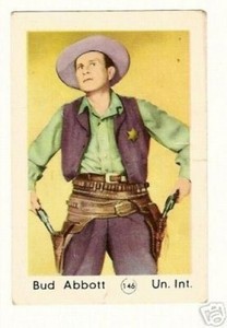 Bud Abbott #146 1950s Dutch Movie Star Card
