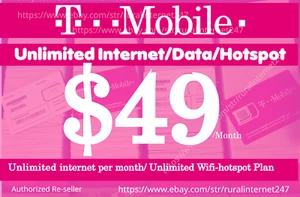 Mobile Internet SIM – T-Mobile Unlimited Plan – Fast Shipping - Picture 1 of 1
