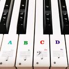 Autocollants clavier piano pour 88/61/54/49/37 touche, grandes lettres gras autocollants piano