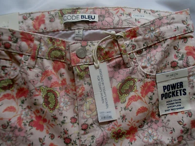 CODE BLEU CHELSEA CAPRI JEANS CLASSIC RISE SECRET TUMMY PANEL SIZE 12 NEW - Image 1 of 4