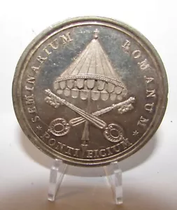 STATO PONTIFICIO PIO VII SEMINARIO PONTIFICIO ROMANO - Medaglia premio argento - Imagen 1 de 2