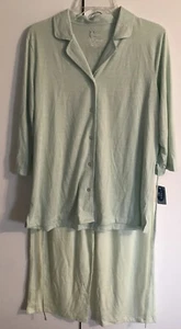 Classic Elements Womens Medium Green Pajama Set - Shirt And Pants NWT!! A22 - Picture 1 of 5