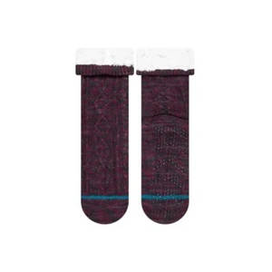 STANCE Habitat Crew Socks Burgundy Heavy Cushion W/ Grip Bottom W 8-10.5 M6-8.5 - Picture 1 of 1