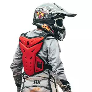 Giacca Moto Fuoristrada Corsa Gilet Equitazione Protezione Petto Armatura Ingranaggio Cavaliere - Foto 1 di 12
