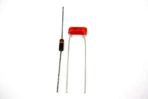 SPRAGUE ORANGE 0.0012uF + ALLEN BRADLEY 130K TREBLE BLEED KIT KINMAN MOD - Picture 1 of 2