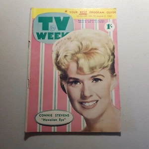 TV Week Brisbane 28 de julio al 3 de agosto de 1960 Connie Stevens - Imagen 1 de 1