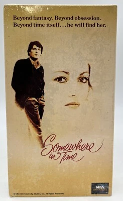 Somewhere In Time Movie VHS Christopher Reeve Drama Sealed MCA Universal 1980 - Image 1 of 4