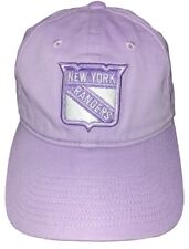 New York Rangers Adidas Purple "Hockey Fights Cancer" Adjustable Hat Nwt Osfm