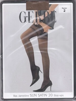 Bas jarretière GERBE SUN SATIN 20 deniers 2 coloris 2 tailles. Stay-ups. - Bild 1 von 4