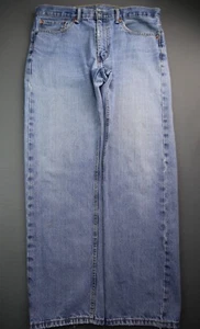 Pantalones de mezclilla para hombre Levi's 505 calce regular 100 % algodón desgastados talla 36x32 (Sr 36x31) - Imagen 1 de 11
